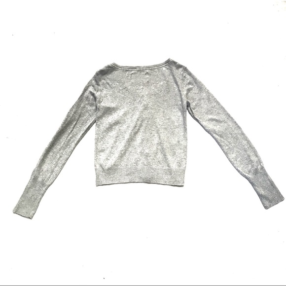 Aeropostale-Grey Womens Button Up Cardigan Sweater - Picture 2 of 4